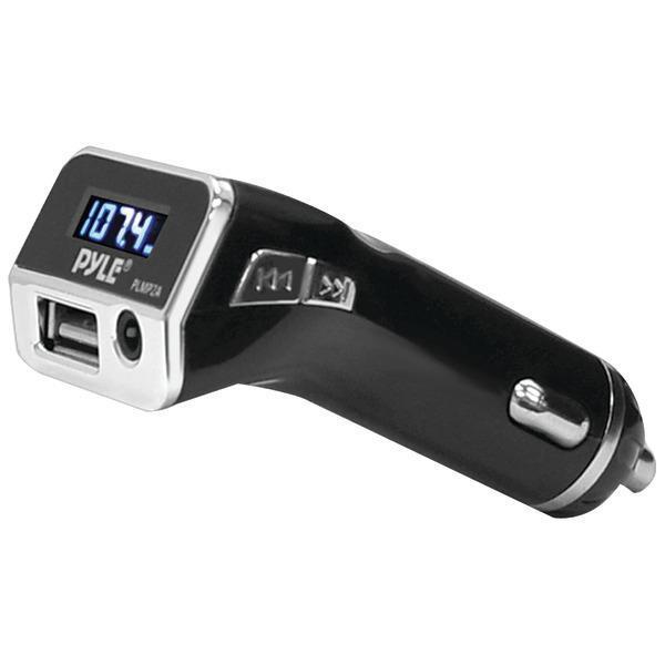 FM Radio Transmitter with USB Port for Charging Devices & 3.5mm Auxiliary-Input Car Lighter Adapter-Batteries, Chargers & Accessories-JadeMoghul Inc.