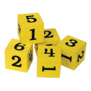 FOAM NUMBERED DICE NUMERALS 1-6-Learning Materials-JadeMoghul Inc.