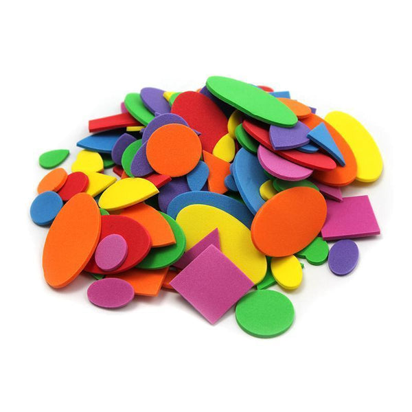 FOAM SHAPES ASST COLORS 264 PCS-Supplies-JadeMoghul Inc.