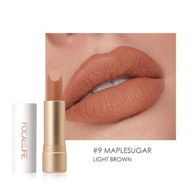 FOCALLURE Waterproof Matte Lipstick Nude Velvet Lip Batom Long-lasting Lip Stick Makeup AExp