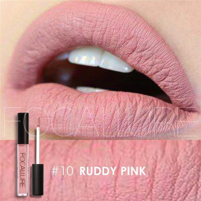 FOCALLURE Waterproof Matte Liquid Lipstick Moisturizer Smooth Lip Stick Long Lasting Lip Gloss Cosmetic Beauty Makeup-10-JadeMoghul Inc.
