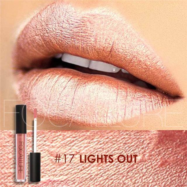 FOCALLURE Waterproof Matte Liquid Lipstick Moisturizer Smooth Lip Stick Long Lasting Lip Gloss Cosmetic Beauty Makeup-17-JadeMoghul Inc.
