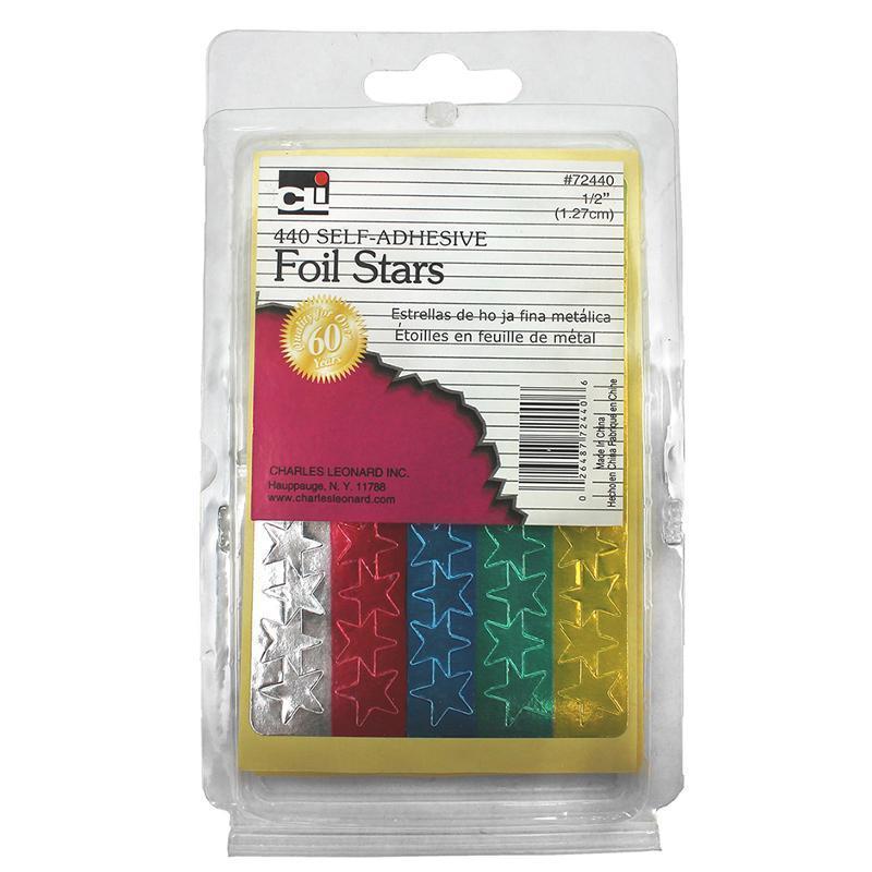 FOIL STARS 1/2 INCH 440 PK-Supplies-JadeMoghul Inc.