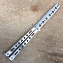 Foldable Comb Stainless Steel Practice Training Butterfly Knife Comb Beard Moustache Brushes Hairdressing Styling Tool AExp