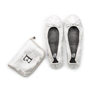 Foldable Flats Pocket Shoes - Silver Small (Pack of 1)-Personalized Gifts for Women-JadeMoghul Inc.