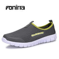 FONIRRA Men Casual Shoes 2017 New Summer Breathable Mesh Casual Shoes Size 34-46 Slip On Soft Men's Loafers Outdoors Shoes 131-Dark Grey-6.5-JadeMoghul Inc.