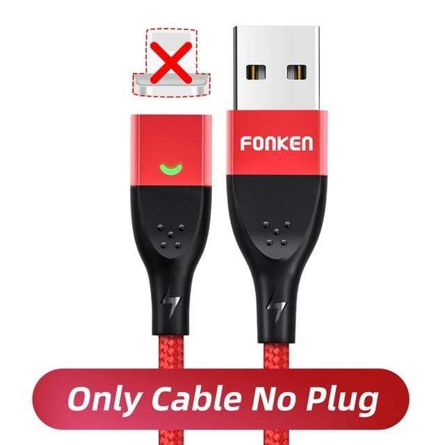 FONKEN Magnetic Cable Micro USB Type C Magnetic Charging Cables Magnetic Charger for iPhone Samsung Huawei Xiaomi Quick Charge AExp