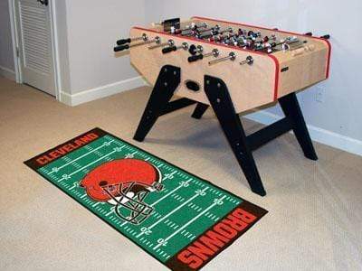 Football Field Runner Hallway Runner Rug NFL Cleveland Browns Runner Mat 30"x72" FANMATS