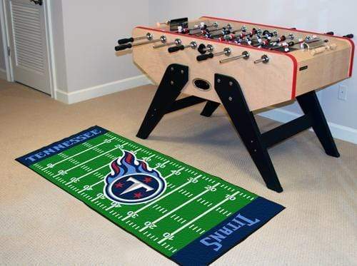 Football Field Runner Hallway Runner Rug NFL Tennessee Titans Runner Mat 30"x72" FANMATS