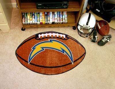 Football Mat Cheap Rugs For Sale NFL Los Angeles Chargers Football Ball Rug 20.5"x32.5" FANMATS