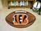Football Mat Modern Rugs NFL Cincinnati Bengals Football Ball Rug 20.5"x32.5" FANMATS
