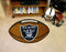 Football Mat Modern Rugs NFL Oakland Raiders Football Ball Rug 20.5"x32.5" FANMATS