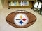 Football Mat Modern Rugs NFL Pittsburgh Steelers Football Ball Rug 20.5"x32.5" FANMATS