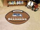 Football Mat Round Rug in Living Room NFL Seattle Seahawks Football Ball Rug 20.5"x32.5" FANMATS