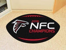 Football Mat Round Rugs For Sale NFL Atlanta Falcons NFC Champions Football Ball Rug 20.5"x32.5" FANMATS
