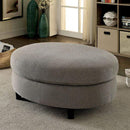 Footstools and Ottomans Sarin Contemporary Ottoman, Warm Gray Benzara