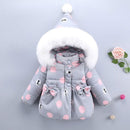 For Baby girl autumn winter clothing cotton jacket outerwear infant baby girl outfits clothes casual sports hooded jackets coats-gray-12M-JadeMoghul Inc.
