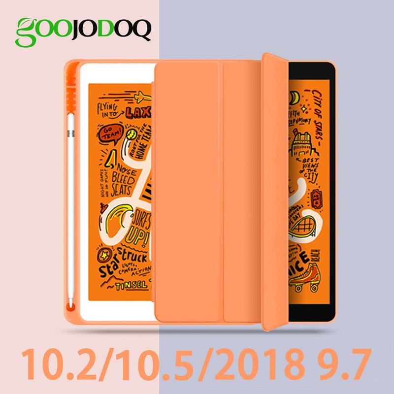 For iPad Air 3 10.5 iPad 10.2 2019 with Pencil Holder Funda for iPad 6th 7th Generation Pro 11 2020 2018 9.7 2018 9.7 Case Capa