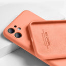 For iPhone 11 12 Pro SE 2 Case Luxury Original Silicone Full Protection Soft Cover For iPhone X XR 11 XS Max 7 8 6 6s Phone Case AExp