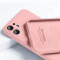 For iPhone 11 12 Pro SE 2 Case Luxury Original Silicone Full Protection Soft Cover For iPhone X XR 11 XS Max 7 8 6 6s Phone Case AExp