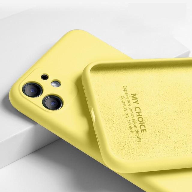For iPhone 11 12 Pro SE 2 Case Luxury Original Silicone Full Protection Soft Cover For iPhone X XR 11 XS Max 7 8 6 6s Phone Case JadeMoghul Inc. 
