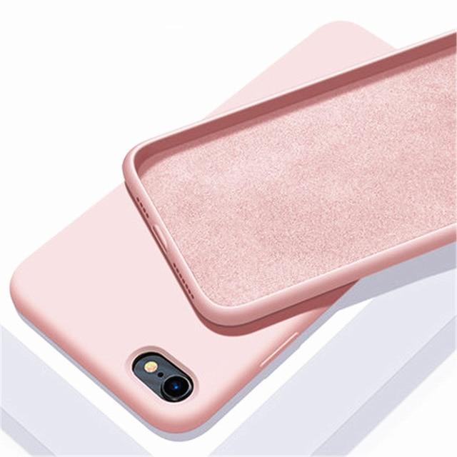 For iPhone SE 2020 Case for Apple iPhone 12 Pro Max Mini Cover Liquid Silicone Phone Case For iPhone 11 Pro X XR XS 6s 7 8 Plus AExp