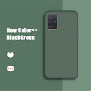 For Samsung Galaxy M31 A21 Case Cover A51 A71 M30S M21 A30S A50 A41 Liquid Silicone Soft TPU Shockproof Bumper Phone Back Case AExp