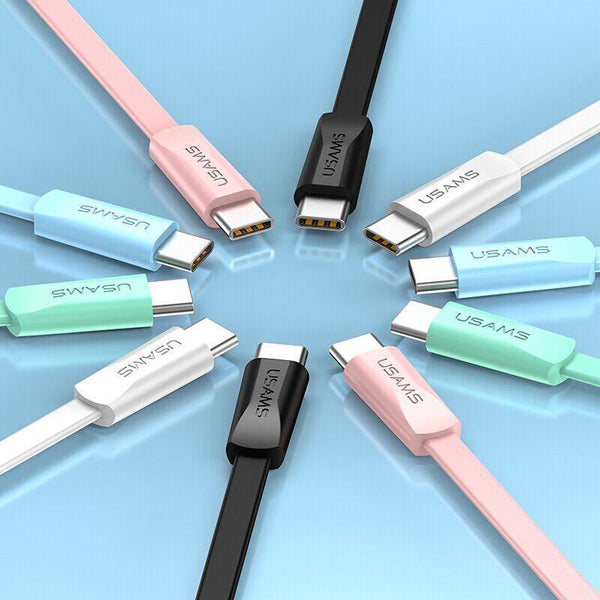 For Samsung Galaxy S9 Cable, 1.2m 2A USB Type C Cable, Charging Data Sync USB Cables For Samsung S9 S8 Note 8 Charger Cable-Blue-0.6m-JadeMoghul Inc.