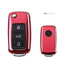 For VW Volkwagen Polo Bora Tiguan Passat Golf 6 Lavida Scirocco Soft TPU Protection Car Key Case Shell Cover Auto Accessories AExp