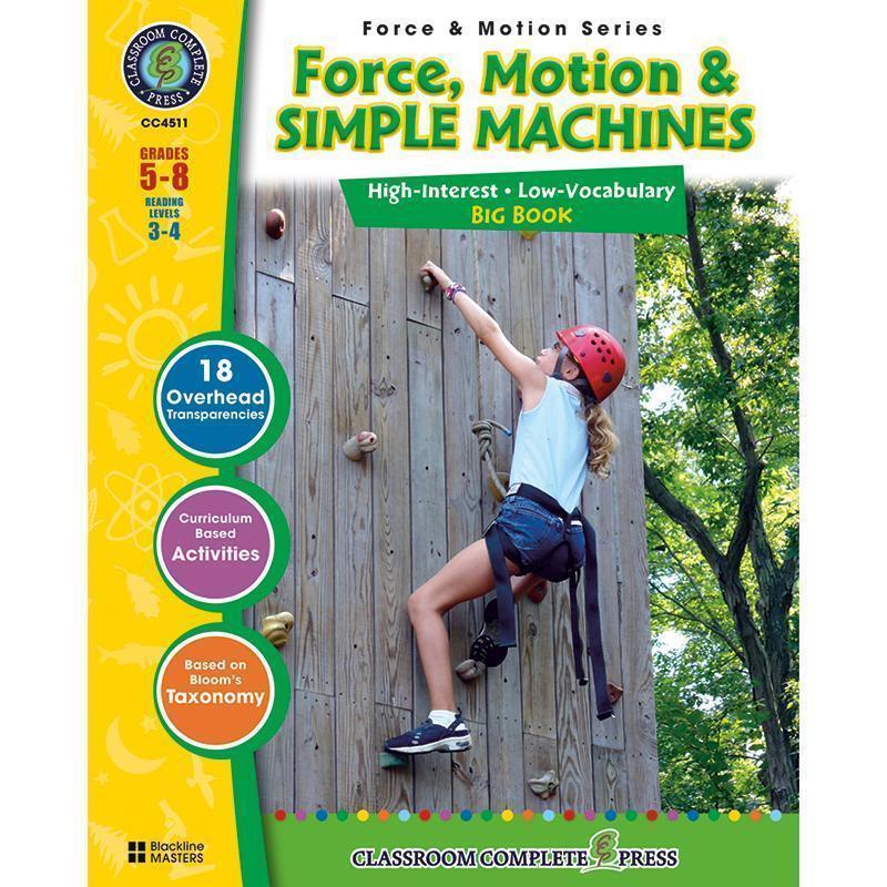 FORCE MOTION & SIMPLE MACHINES BIG-Learning Materials-JadeMoghul Inc.