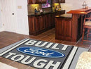 5x8 Rug FORD Sports  Built Ford Tough 5'x8' Plush Rug Gray