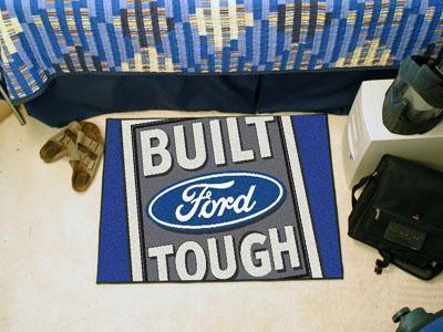 Outdoor Rugs FORD Sports  Built Ford Tough Starter Rug 19"x30" Blue