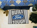 Indoor Outdoor Rugs FORD Sports  Built Ford Tough Starter Rug 19"x30" Gray