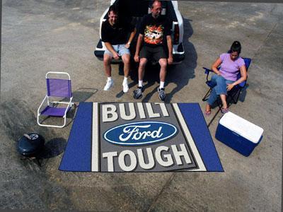 Indoor Outdoor Rugs FORD Sports  Built Ford Tough Ulti-Mat Blue