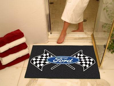 Mat Best FORD Sports  Ford Flags All-Star Mat 33.75"x42.5" Black