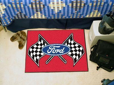 Living Room Rugs FORD Sports  Ford Flags Starter Rug 19"x30" Red