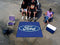 BBQ Grill Mat FORD Sports  Ford Oval Tailgater Rug 5'x6' Blue