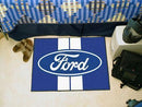 Outdoor Mat FORD Sports  Ford Oval with Stripes Starter Rug 19"x30" Blue