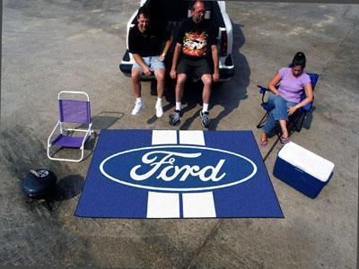 Outdoor Rugs FORD Sports  Ford Oval with Stripes Ulti-Mat Blue