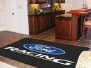 5x8 Rug FORD Sports  Ford Racing 5'x8' Plush Rug Black