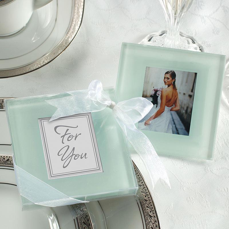 Forever Photo Frosted Glass Coaster-Personalized Coasters-JadeMoghul Inc.