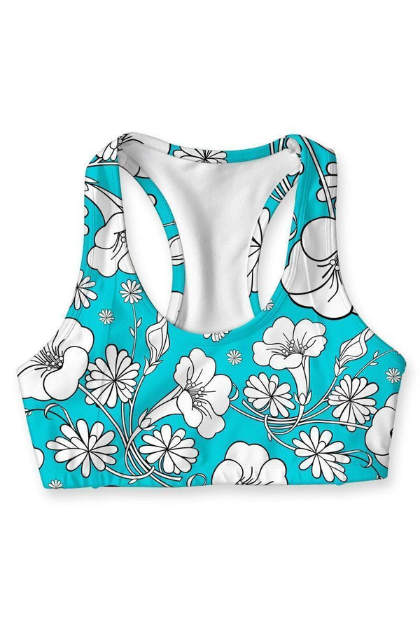 Forever Young Stella Seamless Racerback Sport Bra - Women-Forever Young-XS-Blue/White-JadeMoghul Inc.