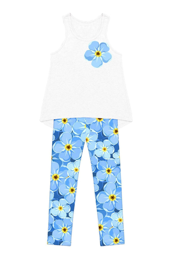 Forget-Me-Not Donna Set - Girls-Forget-Me-Not-4-Blue/White-JadeMoghul Inc.