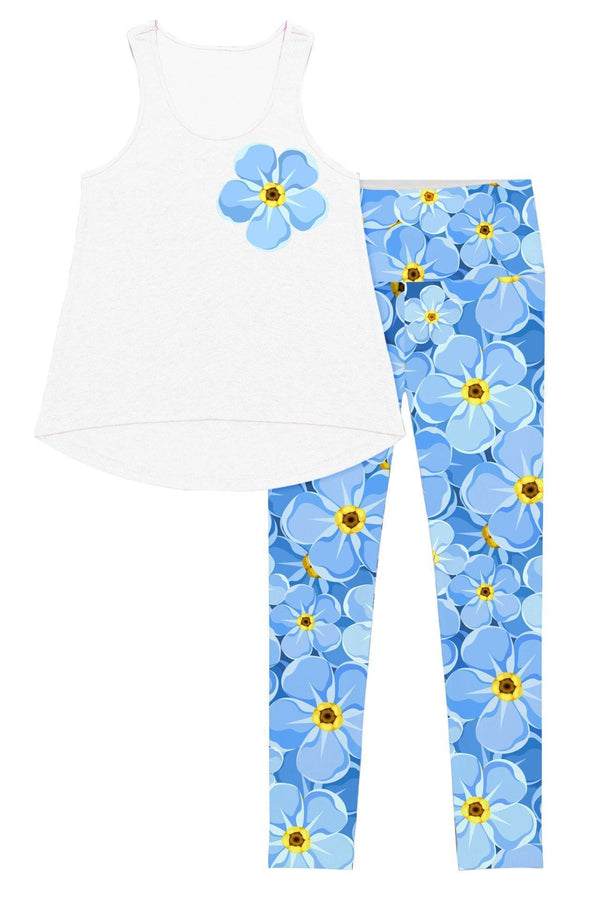 Forget-Me-Not Donna Set - Women-Forget-Me-Not-XS-Blue/White-JadeMoghul Inc.