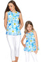 Forget-Me-Not Emily Blue Floral Print Summer Eco Top - Girls-Forget-Me-Not-18M/2-Blue-JadeMoghul Inc.