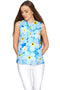 Forget-Me-Not Emily Blue Floral Sleeveless Knit Top - Women-Forget-Me-Not-XS-Blue-JadeMoghul Inc.