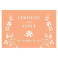 Forget Me Not Large Rectangular Tag Ruby (Pack of 1)-Wedding Favor Stationery-Peach-JadeMoghul Inc.