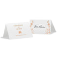 Forget Me Not Place Card With Fold Ruby (Pack of 1)-Table Planning Accessories-Peach-JadeMoghul Inc.