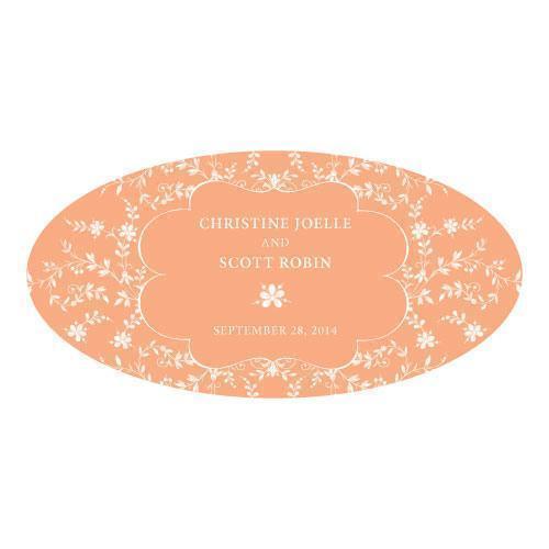 Forget Me Not Small Cling Ruby (Pack of 1)-Wedding Signs-Peach-JadeMoghul Inc.