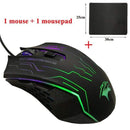 FORKA Silent Click USB Wired Gaming Mouse 6 Buttons 3200DPI Mute Optical Computer Mouse Gamer Mice for PC Laptop Notebook Game JadeMoghul Inc. 